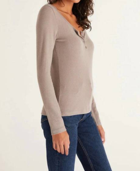 Z Supply - Cait Henley Rib Top