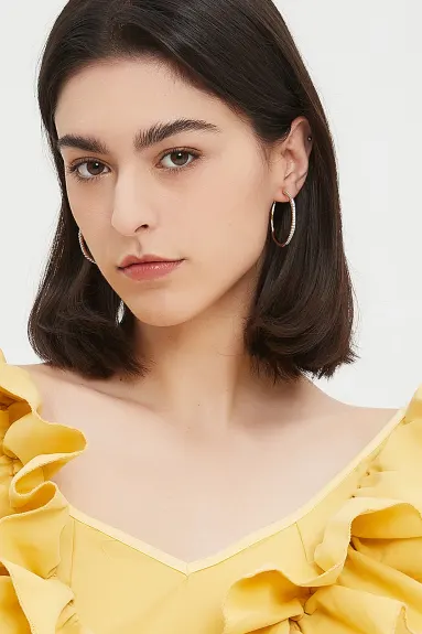 Classicharms-Gaia Celestial Sunburst Hoop Earrings