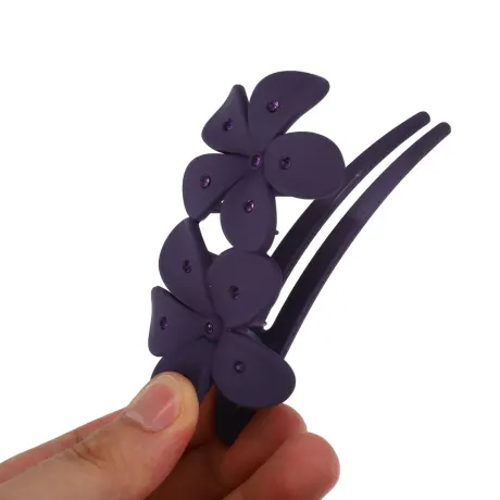 Unique Bargains - Flower Shaped Cute Hair Clips