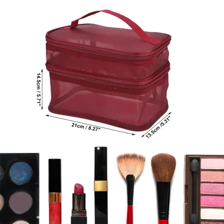 Unique Bargains- Travel Makeup Bag Brush Holder Organizer Waterproof