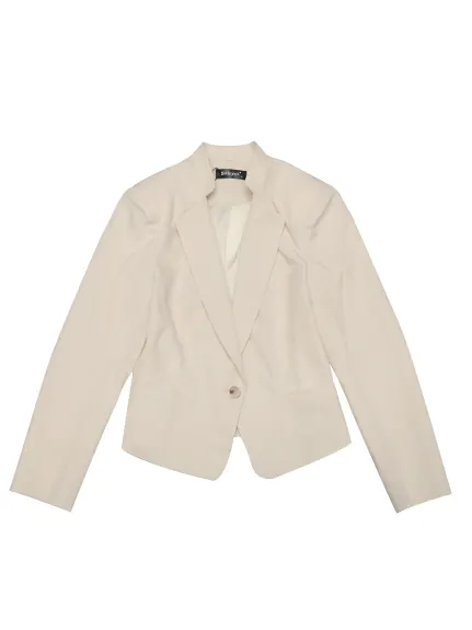 Allegra K- Long Sleeve Lapel Button Suit Jacket