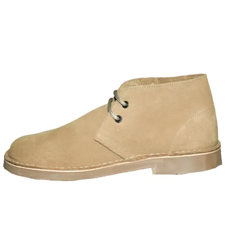 Roamers - Womens/Ladies Real Suede Round Toe Unlined Desert Boots