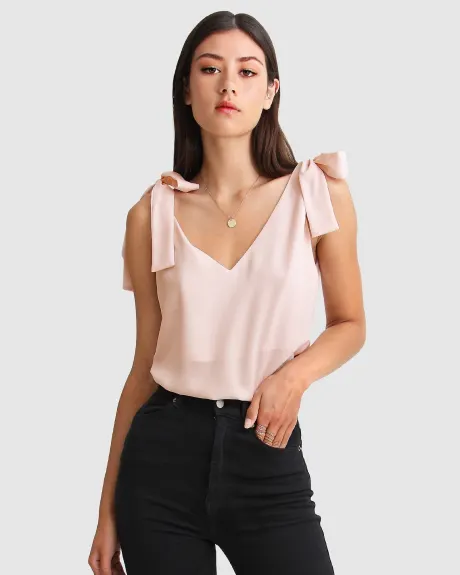 Belle & Bloom Feel For You V Neck Top