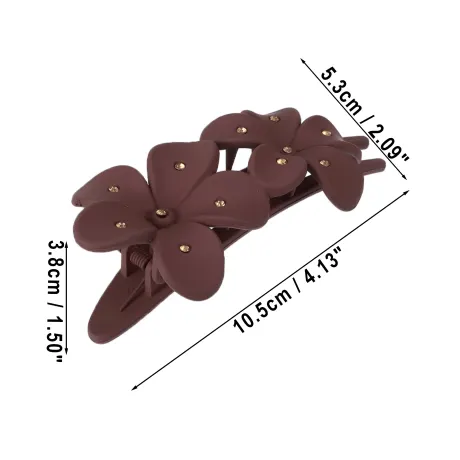 Unique Bargains - Flower Shaped Cute Hair Clips