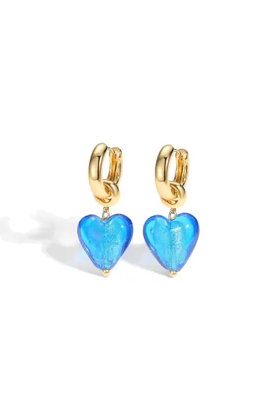 Classicharms-Esmée Glaze Heart Dangle Earrings