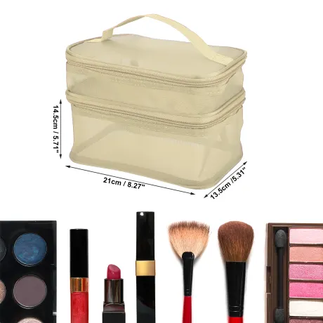 Unique Bargains - Trousse de maquillage de voyage Organisateur de porte-brosse étanche