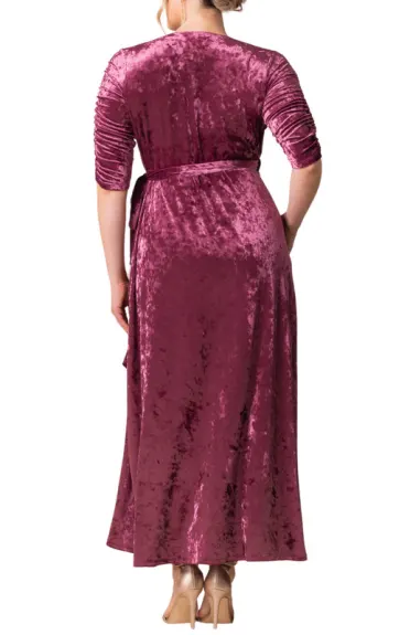 Kiyonna Cara Velvet Wrap Gown (Plus Size)