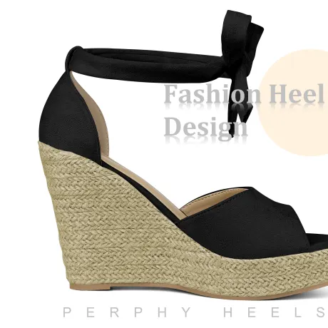 Allegra K - Platform Espadrilles Wedges Sandals