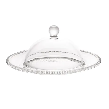 Pearl Collection Crystal Covered Cheese Dish 20x9cm