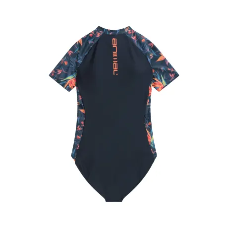 Animal - Womens/Ladies Isla Tropical Leaves Short-Sleeved Wetsuit