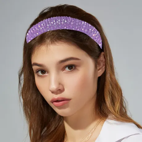 Unique Bargains- Rhinestone Bling Padded Headband Hairband