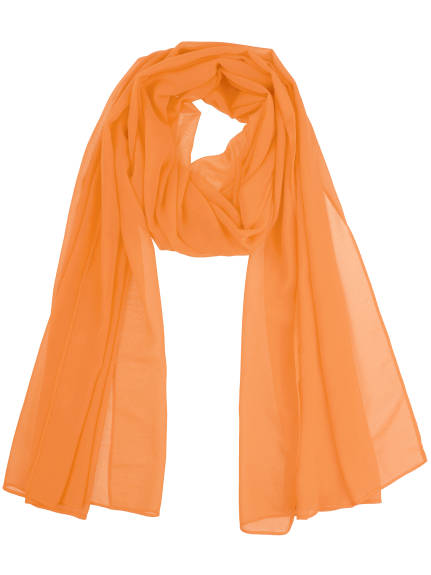 Allegra K- Solid Chiffon Sheer Long Scarf