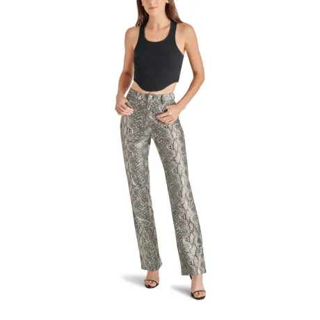 STEVE MADDEN - Loren Faux Snakeskin Pant