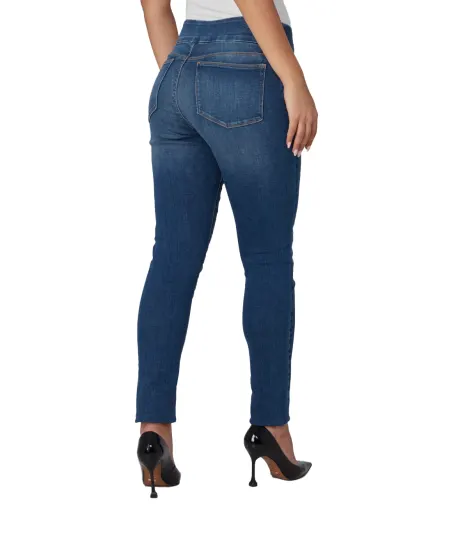 ANNA-RCB Jean skinny taille haute à enfiler