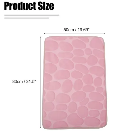 Unique Bargains- Cobblestone Pattern Bathroom Rug Mat