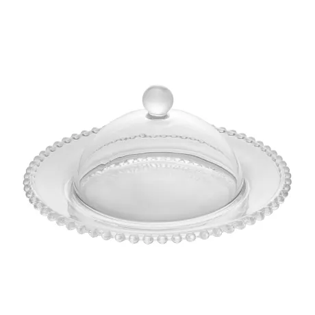 Pearl Collection Crystal Covered Cheese Dish 20x9cm