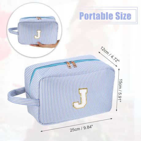 Unique Bargains- Letter J Cosmetic Travel Makeup Bag Organizer