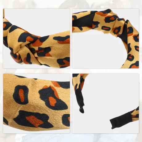 Unique Bargains - Leopard Pattern Knotted Headband