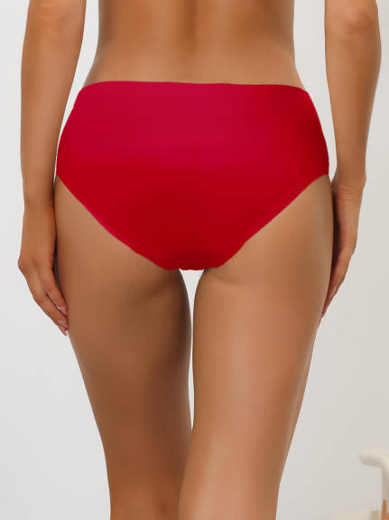 Allegra K- Unlined Elastic Waist Brief Panties