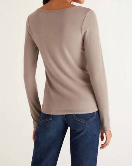 Z Supply - Cait Henley Rib Top