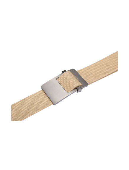 Unique Bargains- Unisex Canvas Web Belt with Metal Slide Buckle