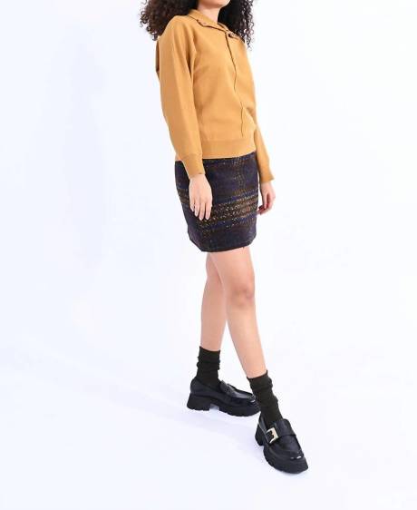 MOLLY BRACKEN - High Neck Buttoned Sweater