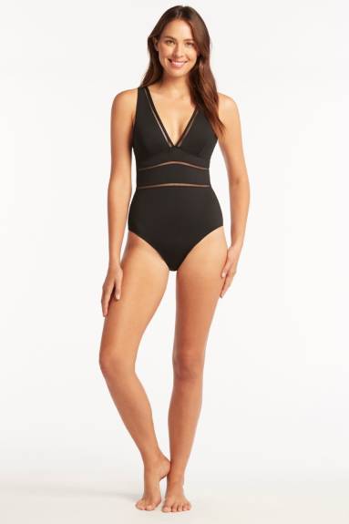 Sea Level Swim Eco essentials maillot de bain une pièce épissé