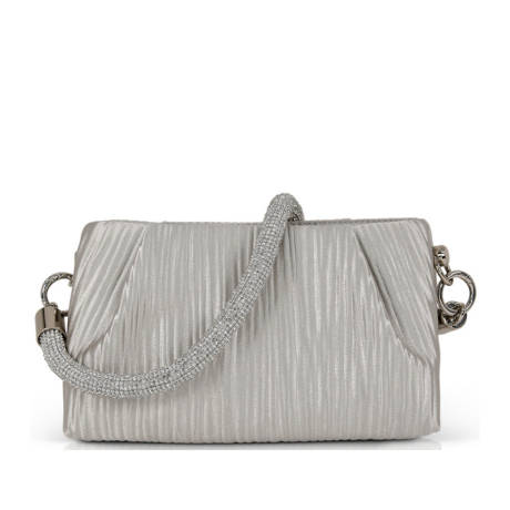 Badgley Mischka Pave Strap Pleated