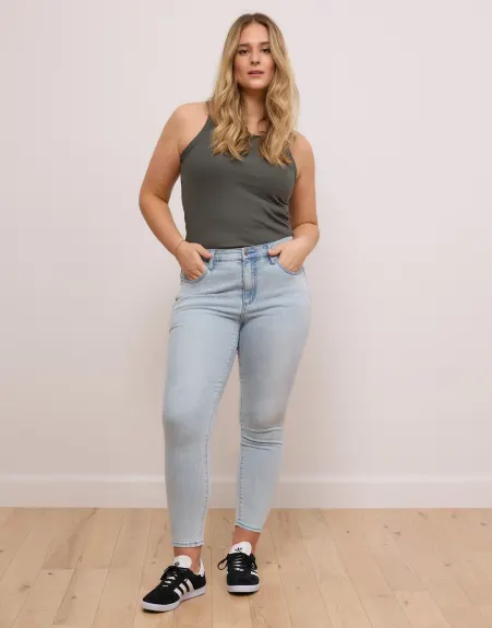 Yoga Jeans- Coupe Étroite Taille Haute