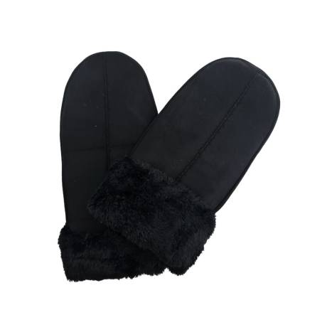 CLUB ROCHELIER LADIES FAUS SUEDE MITTEN WITH SHERPA CUFF