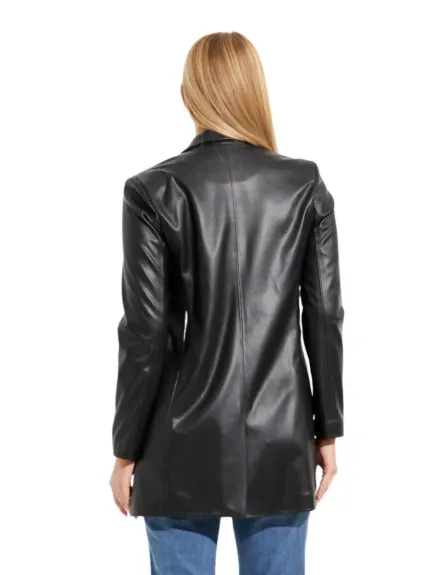 Joseph Ribkoff - Faux Leather Blazer