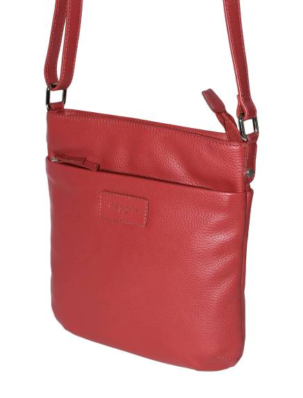 Club Rochelier Ladies' Leather Top Zipper Crossbody