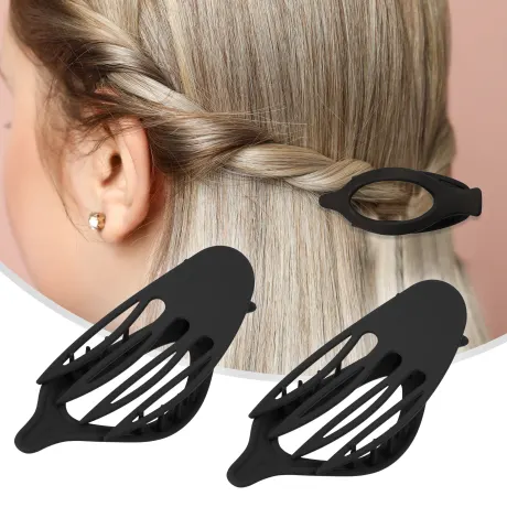 Unique Bargains - 2pcs Plastic Hair Claws Hair Barrettes