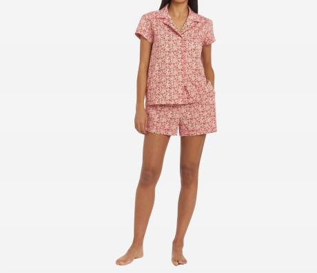 The Sleep Code - Liberty Print Floral Cotton Classic Short Pj Set