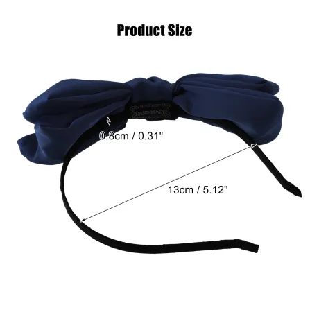 Unique Bargains - Satin Bow Knot Headband Fashion Hairband