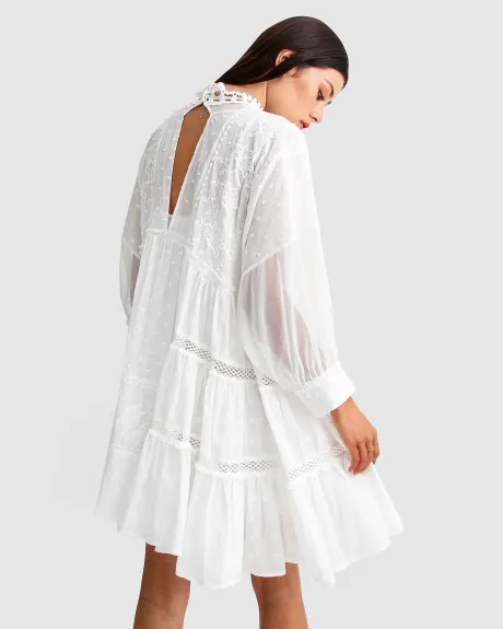 Belle & Bloom Unforgettable Oversized Lace Mini Dress