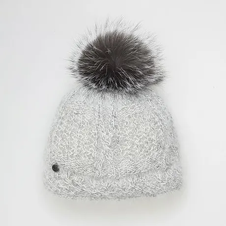 CANADIAN HAT - VALE-P - BEANIE EN ANGORA AVEC POM