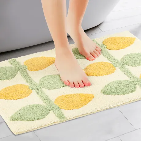 PiccoCasa- Soft Non Slip Mat Quick Dry Microfiber Washable Bath Rugs 20" x 32"