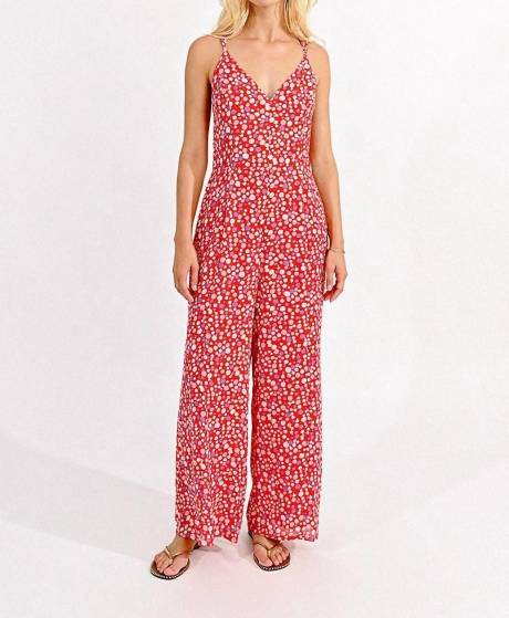 MOLLY BRACKEN - Strappy Printed Jumpsuit