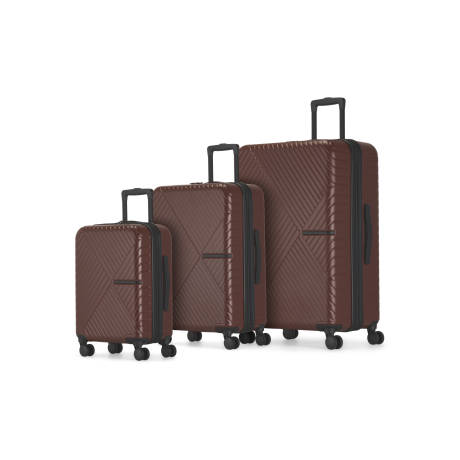 Bugatti Berlin 3 Piece Hardside Luggage Set with Expansion