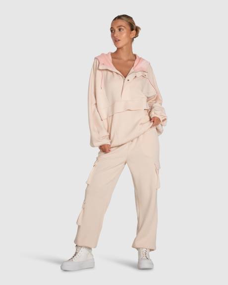 Belle & Bloom Perfect Match Cargo Trackpants - Blush