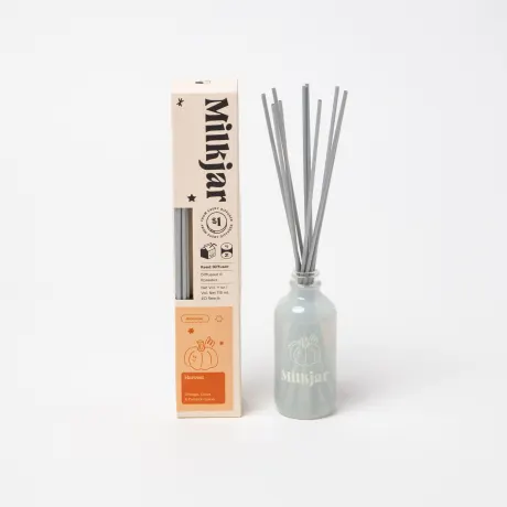 Milk Jar Harvest Reed Diffuser | Orange, Clove & Pumpkin Spice 4oz