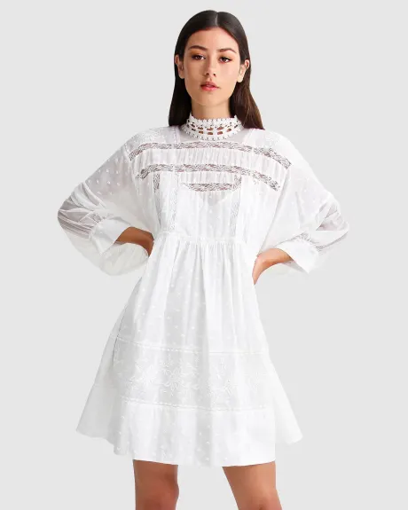 Belle & Bloom Unforgettable Oversized Lace Mini Dress