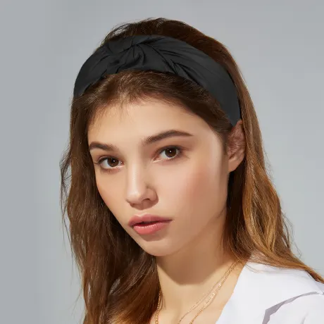 Unique Bargains- Faux Leather Knotted Hairband Headband