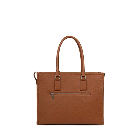 Lambert - The Valentina - Affogato Vegan Leather 2-in-1 Tote Bag