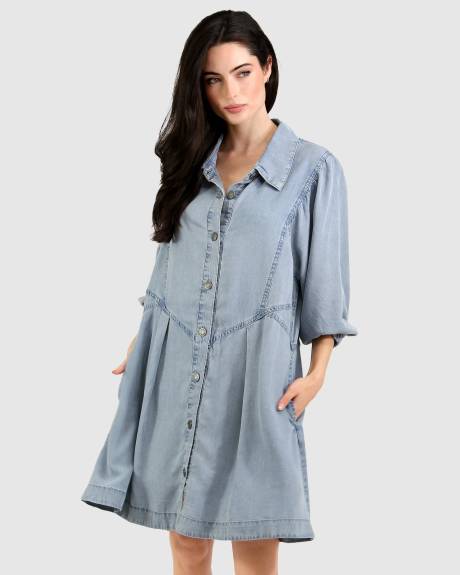 Belle & Bloom Supercut Denim Dress