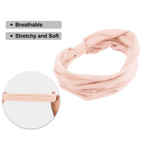 Unique Bargains - Stretchy Cotton Sports Headbands Sweatbands