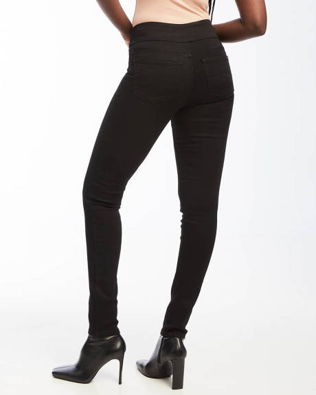 LOIS - Jeans Noir Liette  Skinny avec Taille Élastique