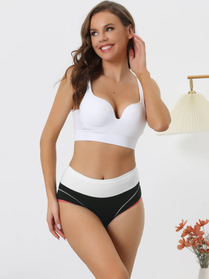 Allegra K- High Waist Tummy Control Cotton Panties