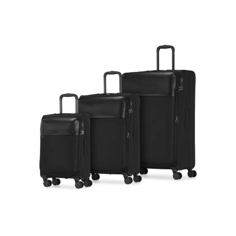 Siena 3 Piece Softside Luggage Set with Expansion